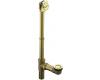 Kohler Clearflo K-7167-AF Vibrant French Gold 2" Adjustable Pop-Up Drain with High Volume and Tailpiece