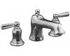Kohler Bancroft K-T10592-4-CP Polished Chrome Deck-Mount Bath Faucet Trim with Metal Lever Handles