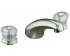 Kohler Coralais K-T15290-7-BN Vibrant Brushed Nickel Deck-Mount Bath Faucet Trim with Sculptured Acrylic Handles