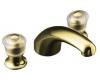 Kohler Coralais K-T15290-7-PB Vibrant Polished Brass Deck-Mount Bath Faucet Trim with Sculptured Acrylic Handles