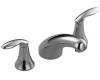 Kohler Coralais K-T15294-4-CP Polished Chrome Rim-Mount Bath Faucet Trim with Lever Handles