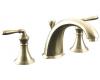 Kohler Devonshire K-T387-4-BN Vibrant Brushed Nickel Deck-Mount Bath Faucet Trim with Lever Handles