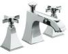 Kohler Memoirs Stately K-T428-3S-G Brushed Chrome Bath- or Deck-Mount High-Flow Bath Faucet Trim with Cross Handles