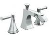 Kohler Memoirs Classic K-T428-4C-G Brushed Chrome Deck-Mount Bath Faucet Trim with Lever Handles