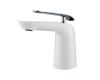 Kraus FUS-1821CH-WH Seda Chrome-White Single Lever Basin Bathroom Faucet Kraus FUS-1821CH-WH Seda Chrome-White Single Lever Basin Bathroom Faucet