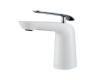 Kraus FUS-1821CH-WH Seda Chrome-White Single Lever Basin Bathroom Faucet