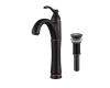 Kraus FVS-1005-PU-10ORB Riviera Oil Rubbed Bronze Single Lever Vessel Bathroom Faucet With Matching Pop Up Drain Kraus FVS-1005-PU-10ORB Riviera Oil Rubbed Bronze Single Lever Vessel Bathroom Faucet With Matching Pop Up Drain