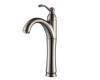 Kraus FVS-1005SN Riviera Satin Nickel Single Lever Vessel Bathroom Faucet