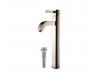 Kraus FVS-1007-PU-10SN Ramus Satin Nickel Single Lever Vessel Bathroom Faucet With Matching Pop Up Drain Kraus FVS-1007-PU-10SN Ramus Satin Nickel Single Lever Vessel Bathroom Faucet With Matching Pop Up Drain