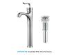 Kraus FVS-13800-PU-10CH Coda Chrome Single Lever Vessel Bathroom Faucet With Matching Pop-Up Drain Kraus FVS-13800-PU-10CH Coda Chrome Single Lever Vessel Bathroom Faucet With Matching Pop-Up Drain
