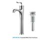 Kraus FVS-13800-PU-10CH Coda Chrome Single Lever Vessel Bathroom Faucet With Matching Pop-Up Drain