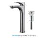 Kraus FVS-13900-PU-10CH Aquila Chrome Single Lever Vessel Bathroom Faucet With Matching Pop-Up Drain