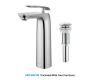 Kraus FVS-1820-PU-10CH Seda Chrome Single Lever Vessel Bathroom Faucet With Matching Pop-Up Drain