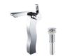 Kraus KEF-14600-PU-10CH Sonus Chrome Single Lever Vessel Bathroom Faucet With Pop Up Drain