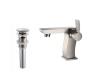 Kraus KEF-14601-PU16BN Sonus Brushed Nickel Single Lever Basin Bathroom Faucet And Pop Up Drain With Overflow