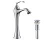 Kraus KEF-15000-PU-10CH Ventus Chrome Single Lever Vessel Bathroom Faucet With Pop Up Drain