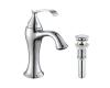 Kraus KEF-15001-PU11CH Ventus Chrome Single Lever Basin Bathroom Faucet And Pop Up Drain With Overflow