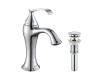 Kraus KEF-15001-PU11CH Ventus Chrome Single Lever Basin Bathroom Faucet And Pop Up Drain With Overflow