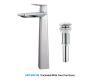 Kraus KEF-15300-PU-10CH Aplos Chrome Single Lever Vessel Bathroom Faucet With Matching Pop-Up Drain