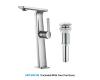 Kraus KEF-15400-PU-10CH Novus Chrome Single Lever Vessel Bathroom Faucet With Matching Pop-Up Drain