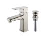 Kraus KEF-15501-PU16BN Virtus Brushed Nickel Single Lever Basin Bathroom Faucet And Pop Up Drain With Overflow