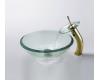 Kraus C-GV-101-19mm-10G Clear 19Mm Thick Glass Vessel Sink And Waterfall Faucet Gold Kraus C-GV-101-19mm-10G Clear 19Mm Thick Glass Vessel Sink And Waterfall Faucet Gold