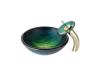 Kraus C-GV-391-19mm-10G Nei Glass Vessel Sink And Waterfall Faucet Gold Kraus C-GV-391-19mm-10G Nei Glass Vessel Sink And Waterfall Faucet Gold