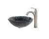 Kraus C-GV-397-19mm-1005SN Kratos Glass Vessel Sink And Riviera Faucet Satin Nickel Kraus C-GV-397-19mm-1005SN Kratos Glass Vessel Sink And Riviera Faucet Satin Nickel