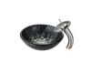 Kraus C-GV-397-19mm-10SN Kratos Glass Vessel Sink And Waterfall Faucet Satin Nickel Kraus C-GV-397-19mm-10SN Kratos Glass Vessel Sink And Waterfall Faucet Satin Nickel