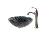 Kraus C-GV-397-19mm-15000BN Kratos Glass Vessel Sink And Ventus Faucet Brushed Nickel Kraus C-GV-397-19mm-15000BN Kratos Glass Vessel Sink And Ventus Faucet Brushed Nickel
