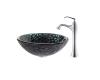 Kraus C-GV-397-19mm-15000CH Chrome Kratos Glass Vessel Sink And Ventus Faucet Kraus C-GV-397-19mm-15000CH Chrome Kratos Glass Vessel Sink And Ventus Faucet