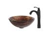 Kraus C-GV-398-19mm-1005ORB Gaia Glass Vessel Sink And Riviera Faucet Oil Rubbed Bronze Kraus C-GV-398-19mm-1005ORB Gaia Glass Vessel Sink And Riviera Faucet Oil Rubbed Bronze