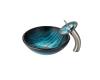 Kraus C-GV-399-19mm-10SN Ladon Glass Vessel Sink And Waterfall Faucet Satin Nickel Kraus C-GV-399-19mm-10SN Ladon Glass Vessel Sink And Waterfall Faucet Satin Nickel