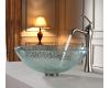 Kraus C-GV-500-12mm-15000BN Broken Glass Vessel Sink And Ventus Faucet Brushed Nickel Kraus C-GV-500-12mm-15000BN Broken Glass Vessel Sink And Ventus Faucet Brushed Nickel