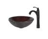 Kraus C-GV-570-12mm-1005ORB Callisto Glass Vessel Sink And Riviera Faucet Oil Rubbed Bronze Kraus C-GV-570-12mm-1005ORB Callisto Glass Vessel Sink And Riviera Faucet Oil Rubbed Bronze