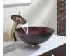 Kraus C-GV-570-12mm-10G Callisto Glass Vessel Sink And Waterfall Faucet Gold Kraus C-GV-570-12mm-10G Callisto Glass Vessel Sink And Waterfall Faucet Gold