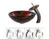 Kraus C-GV-680-19mm-10ORB Mercury Glass Vessel Sink And Waterfall Faucet Oil Rubbed Bronze Kraus C-GV-680-19mm-10ORB Mercury Glass Vessel Sink And Waterfall Faucet Oil Rubbed Bronze