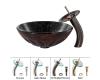 Kraus C-GV-681-19mm-10ORB Magma Glass Vessel Sink And Waterfall Faucet Oil Rubbed Bronze Kraus C-GV-681-19mm-10ORB Magma Glass Vessel Sink And Waterfall Faucet Oil Rubbed Bronze
