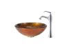 Kraus C-GV-690-19mm-15000CH Chrome Triton Glass Vessel Sink And Ventus Faucet Kraus C-GV-690-19mm-15000CH Chrome Triton Glass Vessel Sink And Ventus Faucet