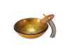 Kraus C-GV-691-19mm-10SN Orion Glass Vessel Sink And Waterfall Faucet Satin Nickel Kraus C-GV-691-19mm-10SN Orion Glass Vessel Sink And Waterfall Faucet Satin Nickel