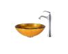 Kraus C-GV-691-19mm-15000CH Chrome Orion Glass Vessel Sink And Ventus Faucet Kraus C-GV-691-19mm-15000CH Chrome Orion Glass Vessel Sink And Ventus Faucet