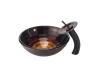 Kraus C-GV-693-19mm-10ORB Iris Glass Vessel Sink And Waterfall Faucet Oil Rubbed Bronze Kraus C-GV-693-19mm-10ORB Iris Glass Vessel Sink And Waterfall Faucet Oil Rubbed Bronze