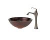 Kraus C-GV-693-19mm-15000BN Iris Glass Vessel Sink And Ventus Faucet Brushed Nickel Kraus C-GV-693-19mm-15000BN Iris Glass Vessel Sink And Ventus Faucet Brushed Nickel