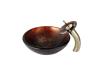 Kraus C-GV-694-19mm-10G Prometheus Glass Vessel Sink And Waterfall Faucet Gold Kraus C-GV-694-19mm-10G Prometheus Glass Vessel Sink And Waterfall Faucet Gold
