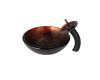 Kraus C-GV-694-19mm-10ORB Prometheus Glass Vessel Sink And Waterfall Faucet Oil Rubbed Bronze Kraus C-GV-694-19mm-10ORB Prometheus Glass Vessel Sink And Waterfall Faucet Oil Rubbed Bronze