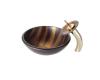 Kraus C-GV-695-19mm-10G Bastet Glass Vessel Sink And Waterfall Faucet Gold Kraus C-GV-695-19mm-10G Bastet Glass Vessel Sink And Waterfall Faucet Gold