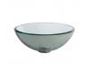 Kraus GV-101-14-CH Chrome Clear 14" Glass Vessel Bathroom Sink With Pu-Mr Kraus GV-101-14-CH Chrome Clear 14" Glass Vessel Bathroom Sink With Pu-Mr