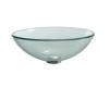 Kraus GV-101-CH Chrome Clear Glass Vessel Bathroom Sink With Pu-Mr