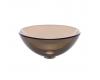Kraus GV-103-14-CH Chrome Clear Brown 14" Glass Vessel Bathroom Sink With Pu-Mr Kraus GV-103-14-CH Chrome Clear Brown 14" Glass Vessel Bathroom Sink With Pu-Mr
