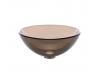 Kraus GV-103-14 Clear Brown 14 Inch Glass Vessel Bathroom Sink